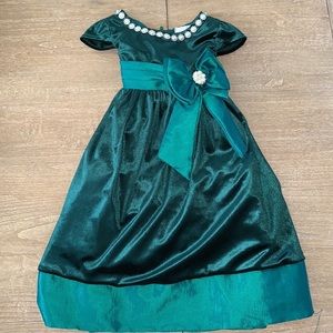 Emerald green occasion dress